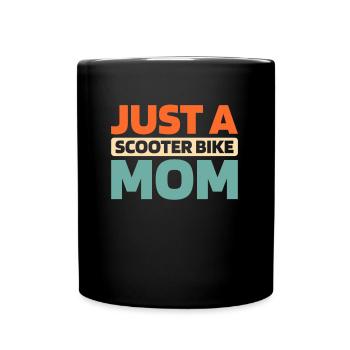 Motorroller Just A Scooter Bike Mom - Mug uni - noir - Devant