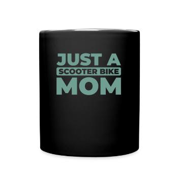 Motorroller Just A Scooter Bike Mom - Mug uni - noir - Devant