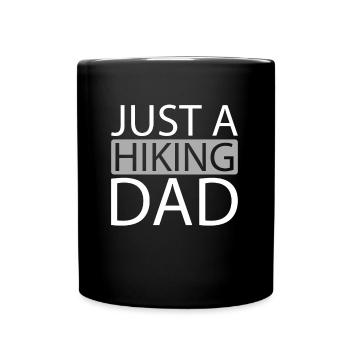 Wandern Wanderer Juste un papa randonneur - Mug uni - noir - Devant
