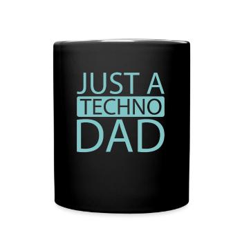Techno Raver Just A Techno Dad - Mug uni - noir - Devant