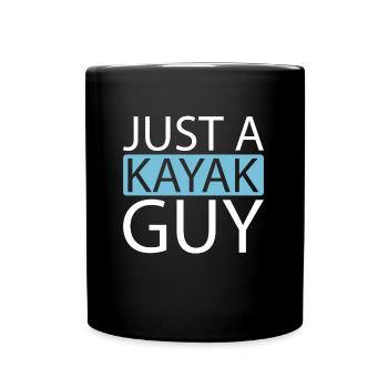 Kajaker Just A Kayak Guy - Tasse einfarbig - Schwarz - Vorne