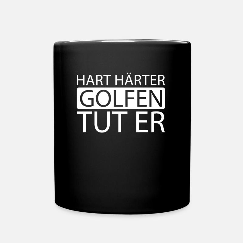 Golf Golfer Golfen - Tasse einfarbig - Schwarz