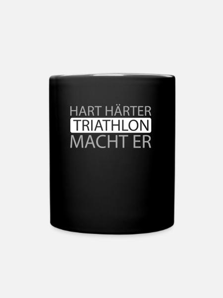 Triathlon Triathlet - Tasse einfarbig - Schwarz