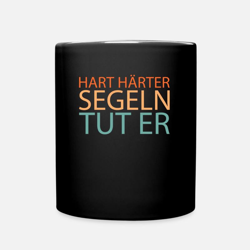 Segeln Segler Segelboot - Tasse einfarbig - Schwarz