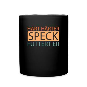 Bacon Speck - Tasse einfarbig - Schwarz - Vorne