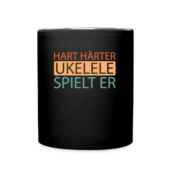 Ukulélé - Mug uni - noir - Devant