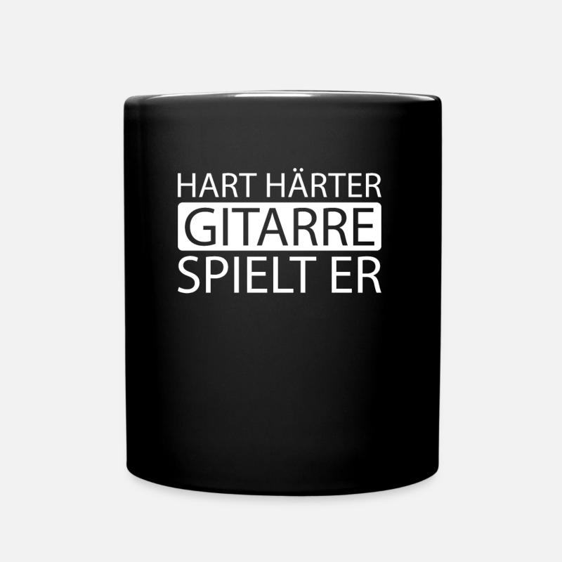 E Gitarre Elektrogitarre - Tasse einfarbig - Schwarz