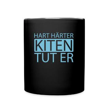 Kitesurfer Kitesurfing Kiting Kitesurfing - Full Colour Mug - black - Front