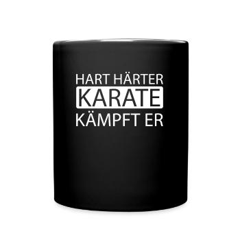 Karate - Tasse einfarbig - Schwarz - Vorne