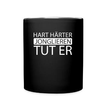 Jonglieren Jongleur - Tasse einfarbig - Schwarz - Vorne