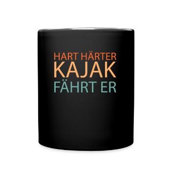 Kajaker - Tasse einfarbig - Schwarz - Vorne