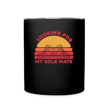 Sneakers - Tasse einfarbig - Schwarz - Vorne