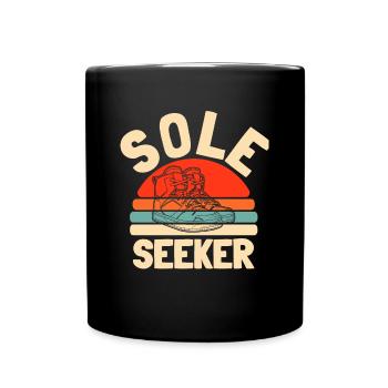 Sneakers - Tasse einfarbig - Schwarz - Vorne