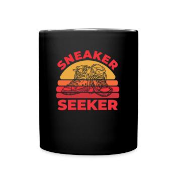 Sneakers - Tasse einfarbig - Schwarz - Vorne