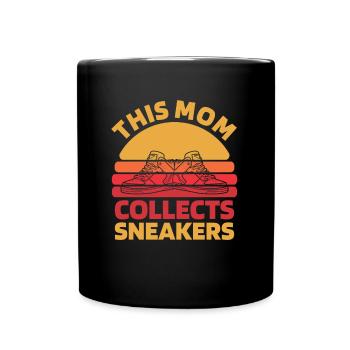 Sneakers Mutter Sneaker Mom - Tasse einfarbig - Schwarz - Vorne