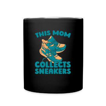 Sneakers Mother Sneaker Mom - Full Colour Mug - black - Front