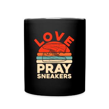 Sneakers Christian - Tasse einfarbig - Schwarz - Vorne