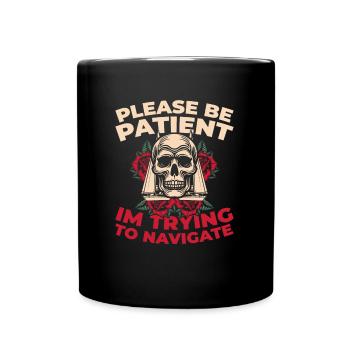 Sailing Sailing Sailboat Navigation - Full Colour Mug - black - Front