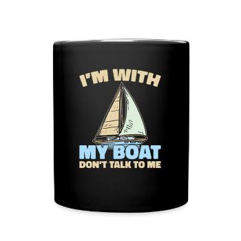 Voilier Voilier - Mug uni - noir - Devant