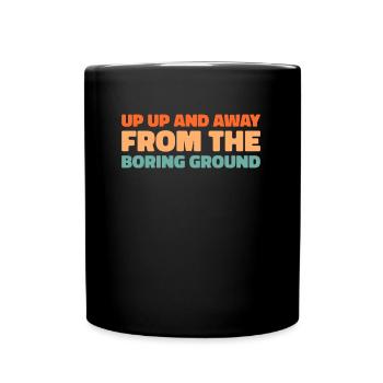 Paramotor paragliding - Full Colour Mug - black - Front