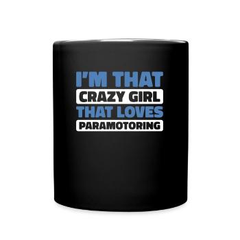 Paramotor paragliding - Full Colour Mug - black - Front