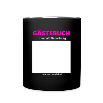 Livre d’or 60ème anniversaire Signe Femmes - Mug uni - noir - Devant