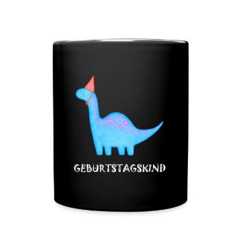 Anniversaire Garçon Brachiosaure Dino Anniversaire - Mug uni - noir - Devant