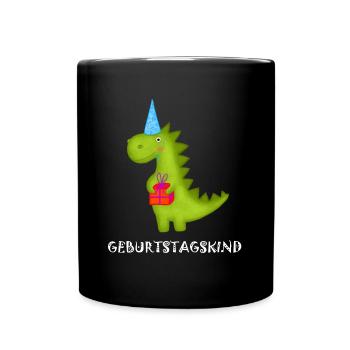 Anniversaire Garçon Tyrannosaurus Rex Dino T-Rex Fête - Mug uni - noir - Devant