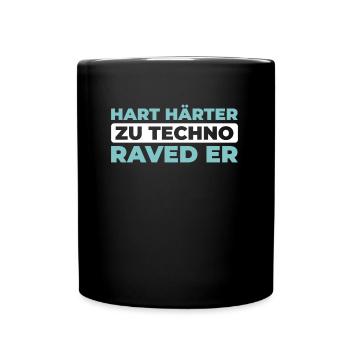Techno Raver - Mug uni - noir - Devant