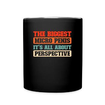 Schwarzer Humor Funny - Tasse einfarbig - Schwarz - Vorne