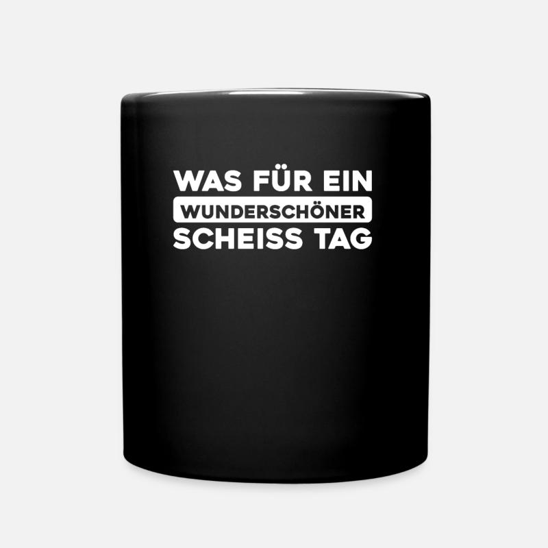 Schwarzer Humor - Tasse einfarbig - Schwarz