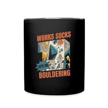 Bloc de bloc - Mug uni - noir - Devant