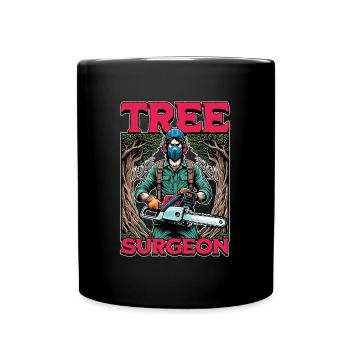 Arboriculteur Arboriculture Bûcheron - Mug uni - noir - Devant