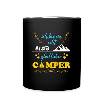 Camping Really Happy Camper Cadeau Homme - Mug uni - noir - Devant