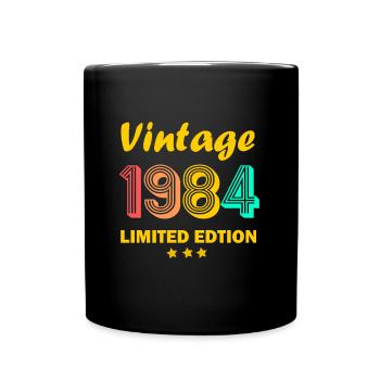 1984 millésime 40ème anniversaire millésime 1984 cadeau - Mug uni - noir - Devant