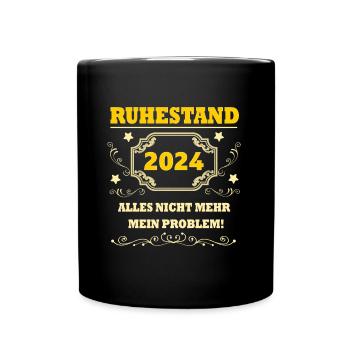 2024 La retraite n’est plus mon problème Rente - Mug uni - noir - Devant