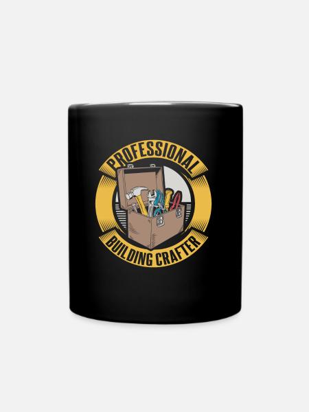 Bauarbeiter - Tasse einfarbig - Schwarz