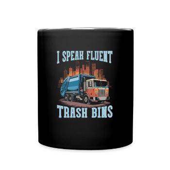 Garbage collector garbage man - Full Colour Mug - black - Front
