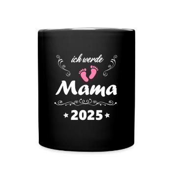 Je vais être maman 2025 Femme enceinte Enceinte 2025 - Mug uni - noir - Devant