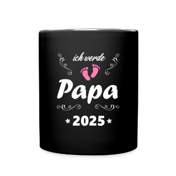 Je vais être papa 2025 Enceinte 2025 Paternité - Mug uni - noir - Devant