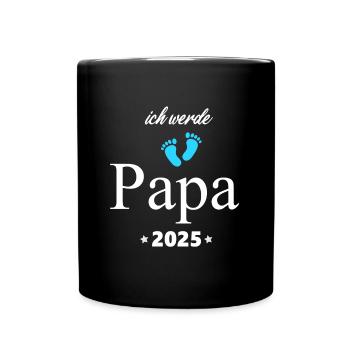 Je vais être papa 2025 futur papa 2025 Enceinte - Mug uni - noir - Devant
