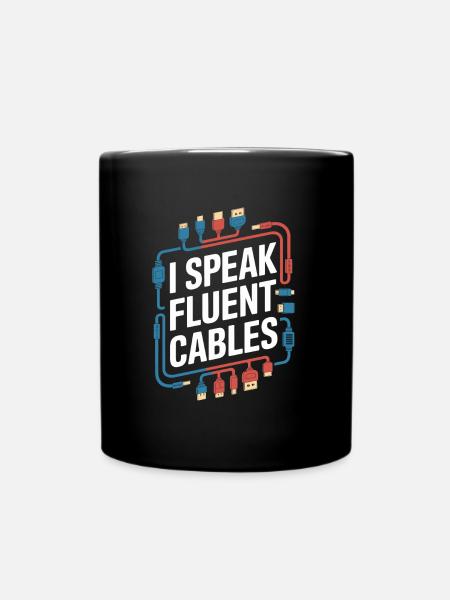 Av Techniker - Tasse einfarbig - Schwarz