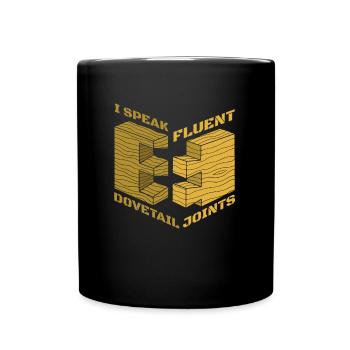 Tischler - Tasse einfarbig - Schwarz - Vorne