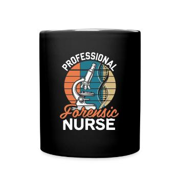Infirmière médico-légale - Mug uni - noir - Devant