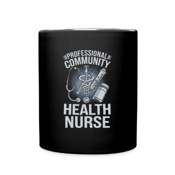 Community nurse - Full Colour Mug - black - Front