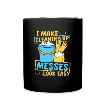 Cleaner - Full Colour Mug - black - Front