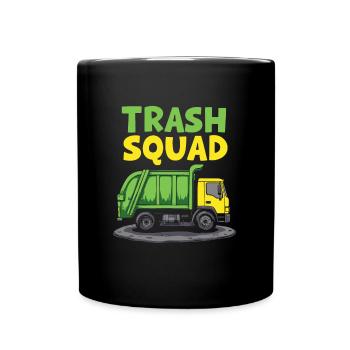 Garbage collector Garbage man Squad - Full Colour Mug - black - Front