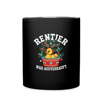 Reindeer was sold out - merry Christmas - Full Colour Mug - black - Front