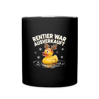 Reindeer was sold out - merry Christmas - Full Colour Mug - black - Front