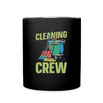 Équipe de nettoyage - Mug uni - noir - Devant